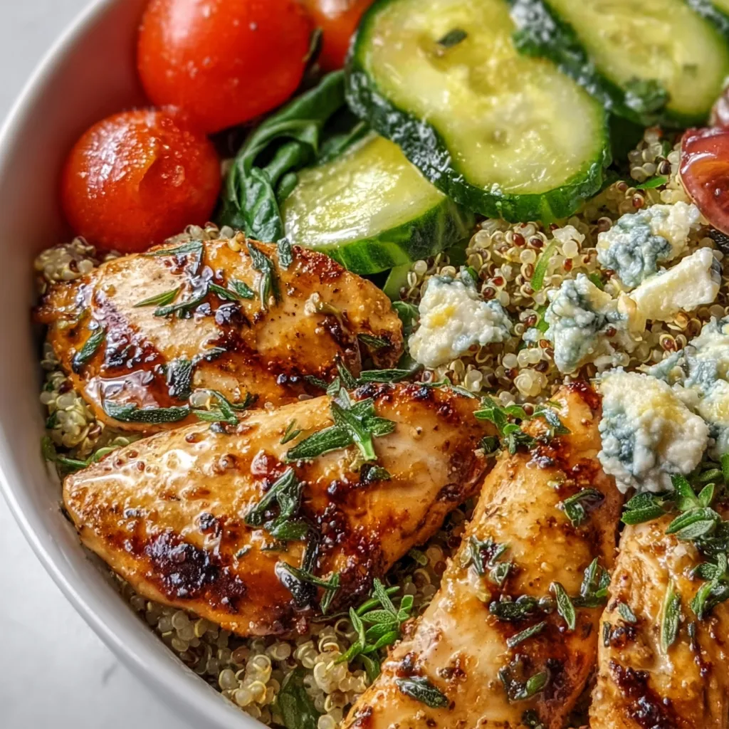 Lemon Herb Grilled Chicken Quinoa Bowl: Fresh, Zesty &amp; Irresistible!