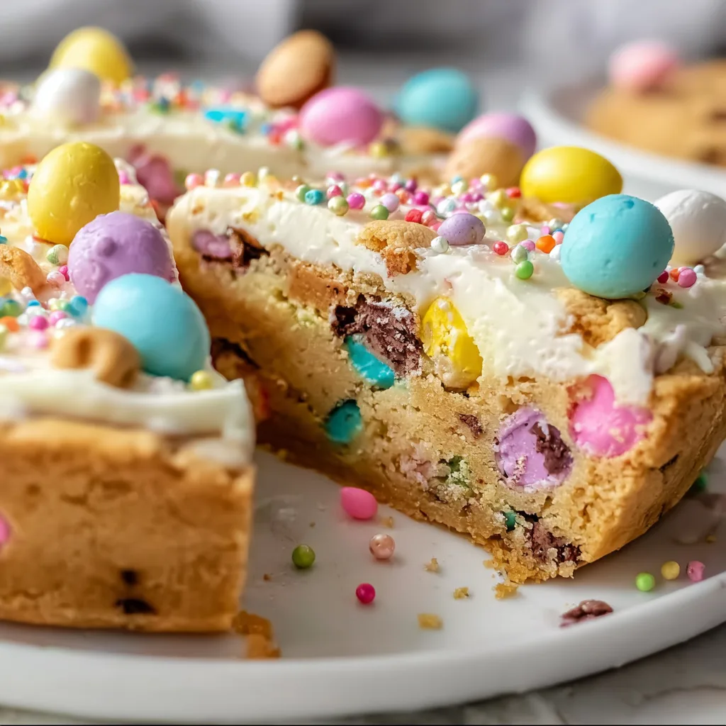 Chewy Giant Easter Cookie Cake: Irresistibly Soft & Delicious!