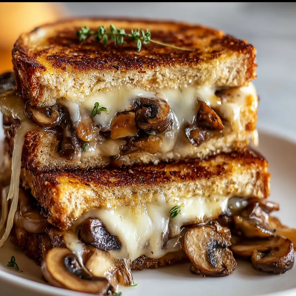 Grilled Cheese with Gouda, Roasted Mushrooms &amp; Onion Bliss
