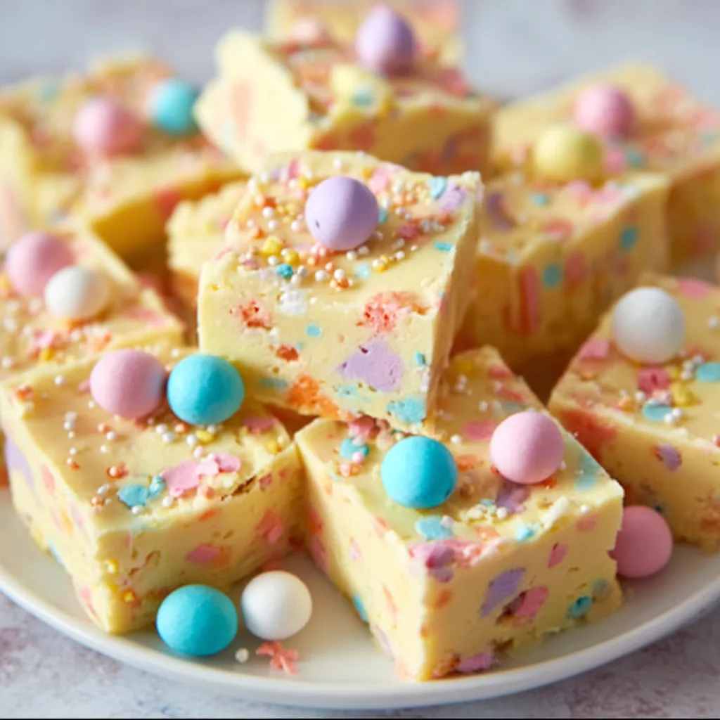 No-Bake Easter Fudge: Irresistibly Creamy & Easy Delight!