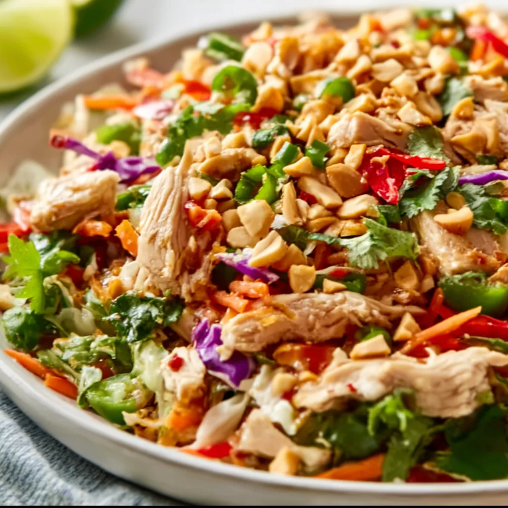 Chopped Thai Chicken Salad: Fresh, Zesty &amp; Irresistible Crunch!