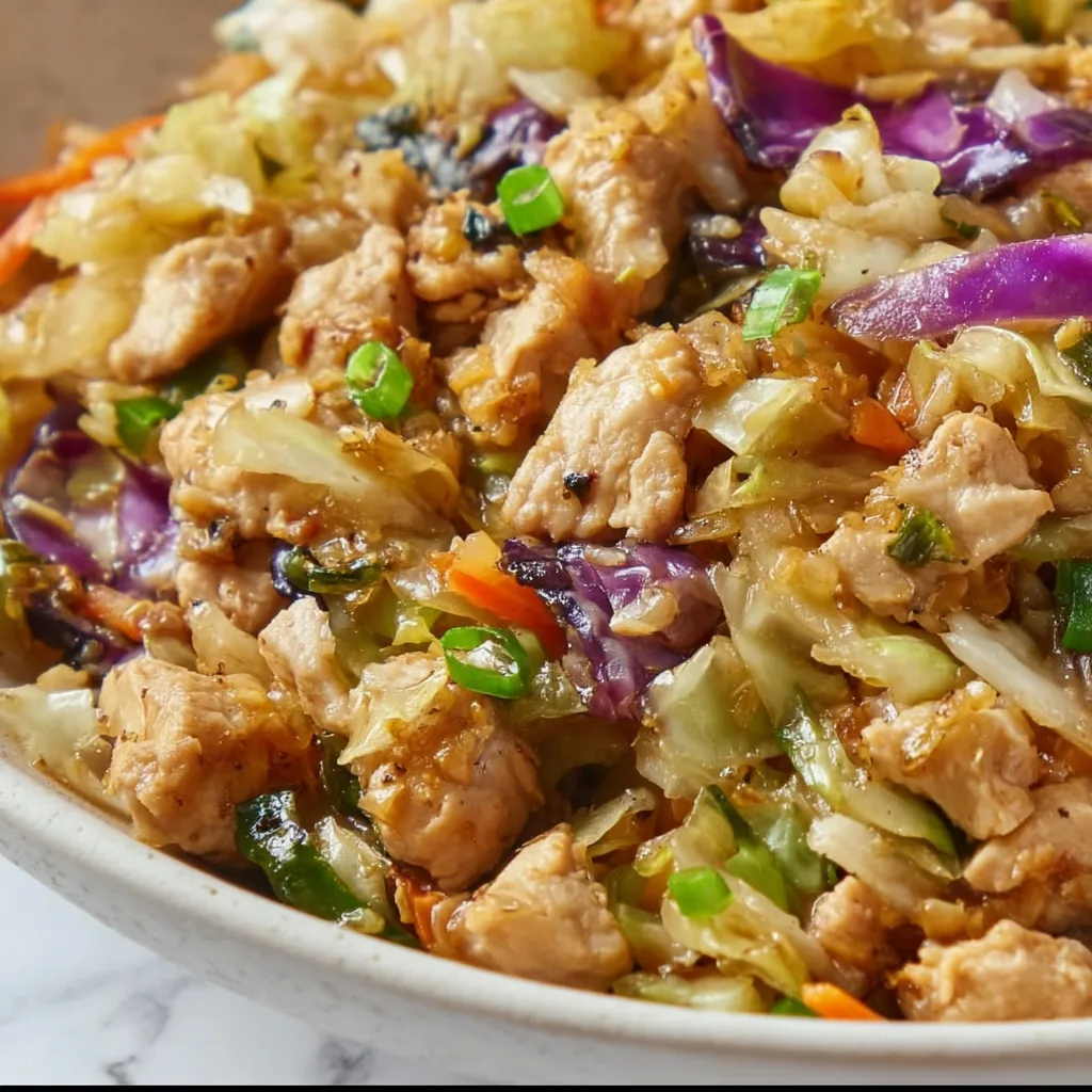 Egg Roll Bowls with Chicken &amp; Cabbage: Irresistibly Easy &amp; Delicious!