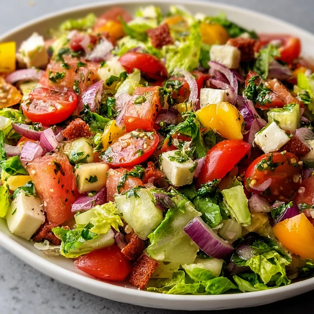 Fresh Italian Chopped Salad Recipe: Irresistibly Crisp &amp; Zesty!