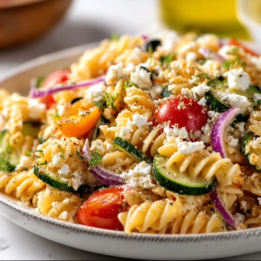 Healthy High Protein Pasta Salad – Fresh, Easy &amp; Mayo-Free!