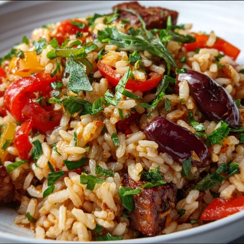 Healthy Mediterranean Rice Bowl Recipe: Fresh, Flavorful &amp; Easy!