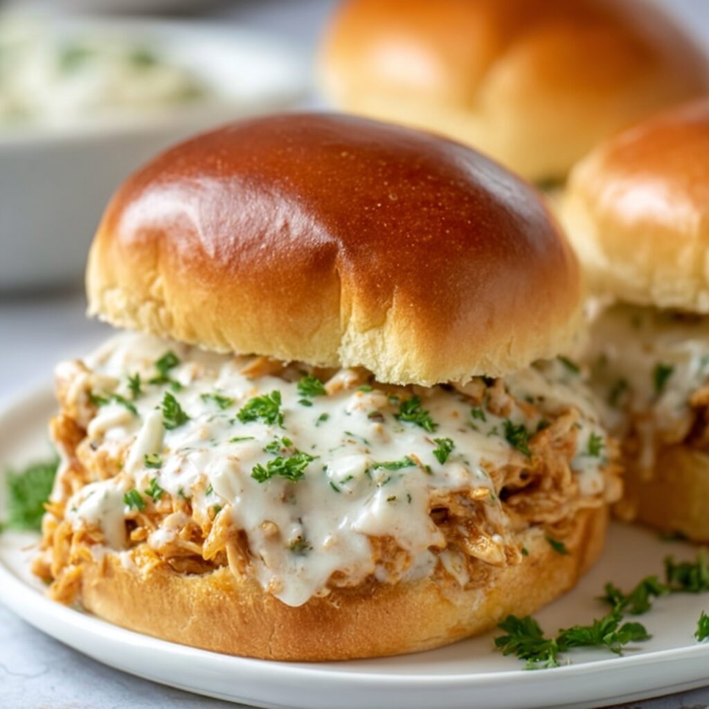 Chicken Alfredo Sloppy Joes: Irresistibly Cheesy, Creamy Comfort Food!