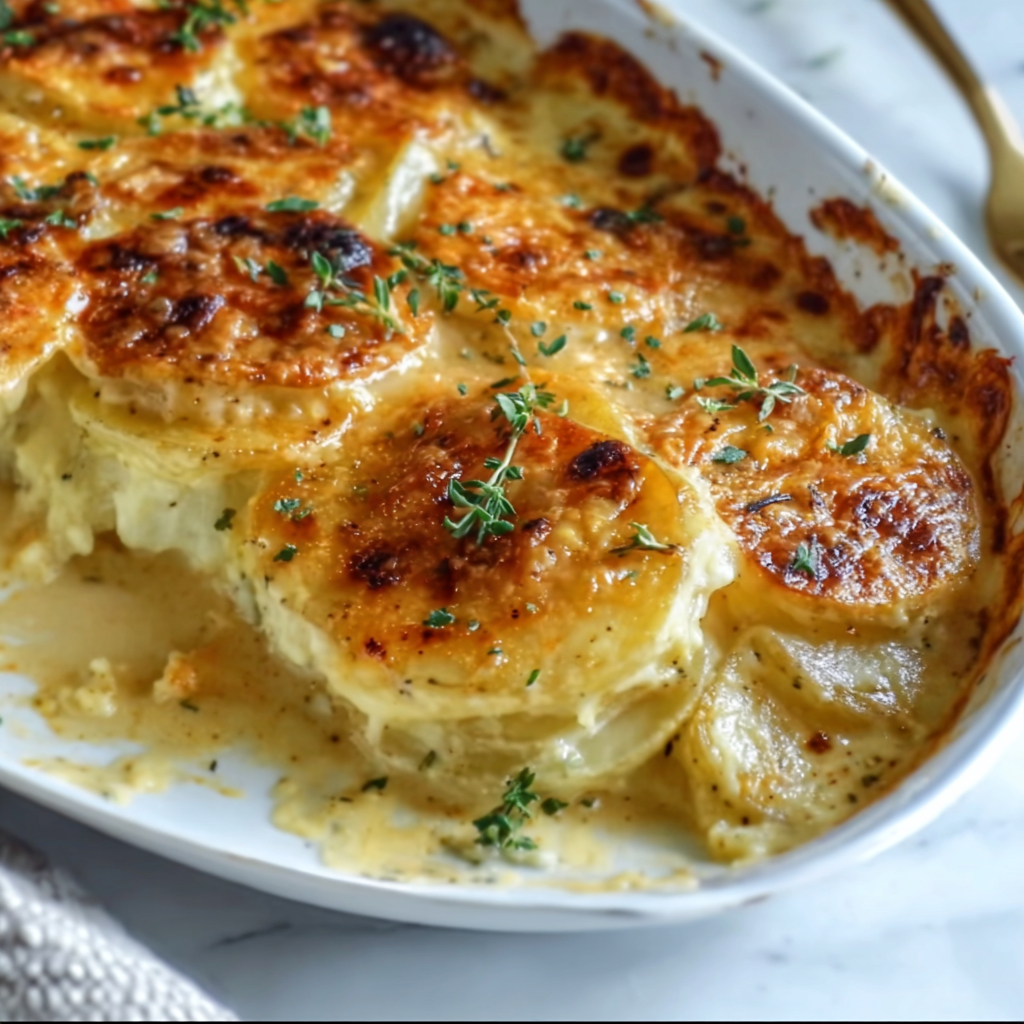 Creamy &amp; Cheesy Au Gratin Potatoes: Irresistibly Delicious Comfort Food!