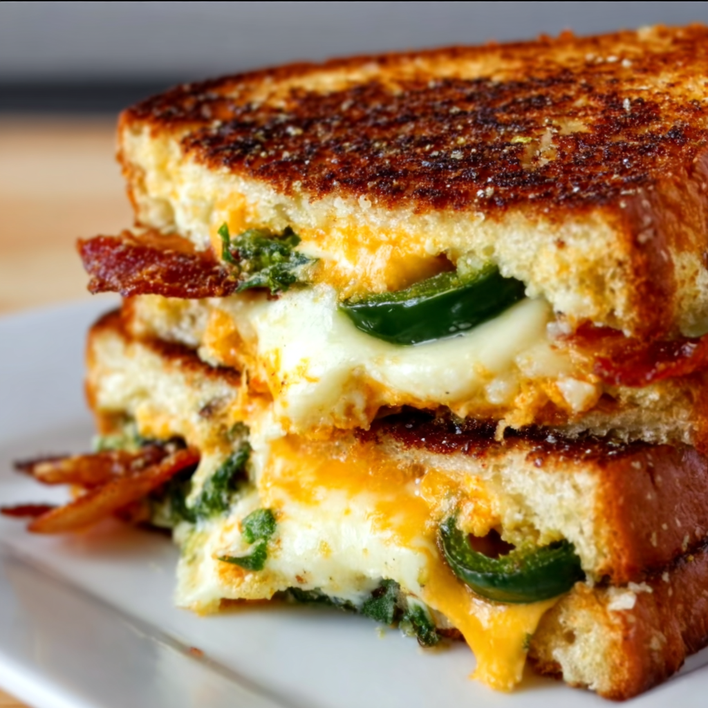 Jalapeno Popper Grilled Cheese: Irresistibly Spicy &amp; Cheesy Bliss