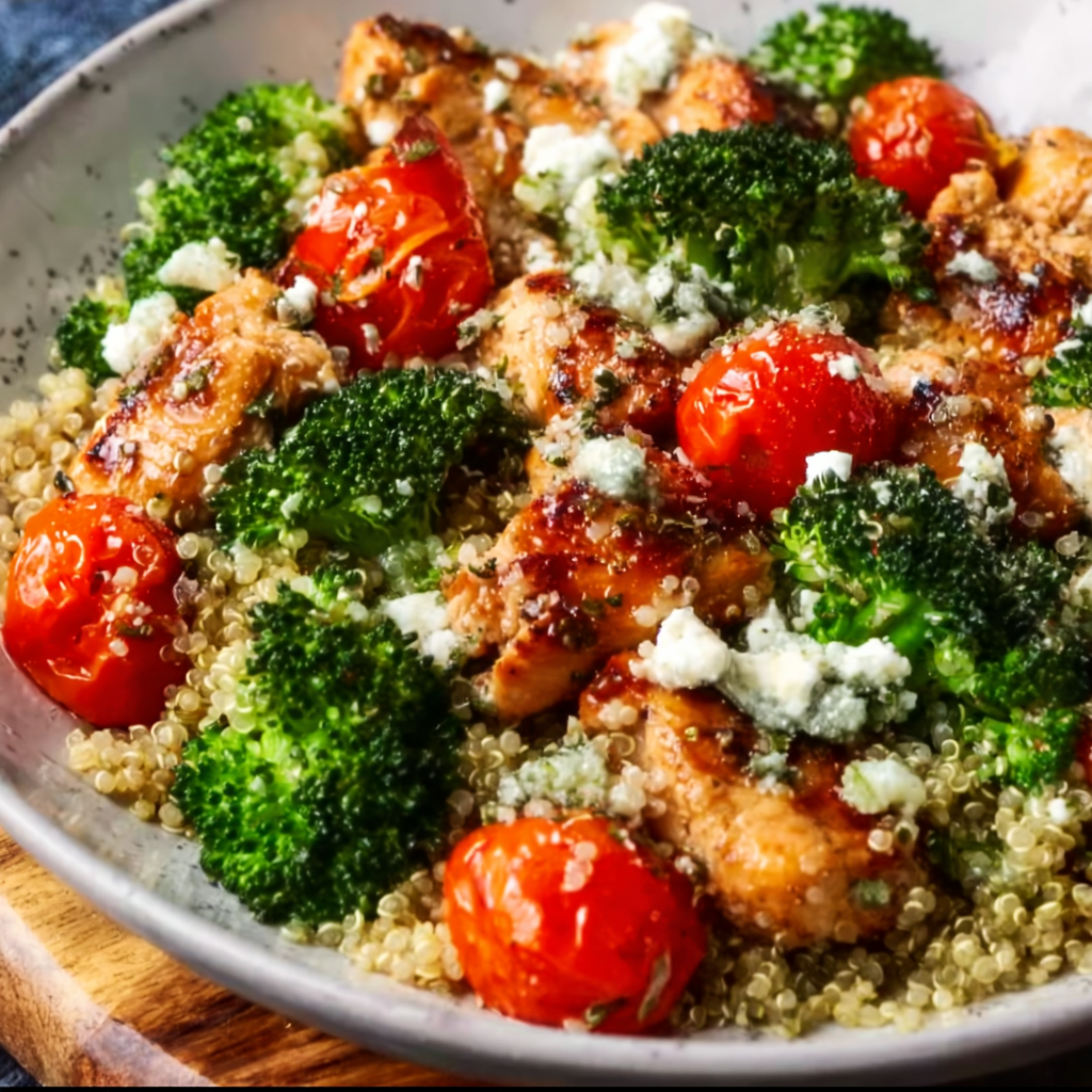 Mediterranean Chicken Quinoa Bowl: Fresh, Flavorful, & Healthy!