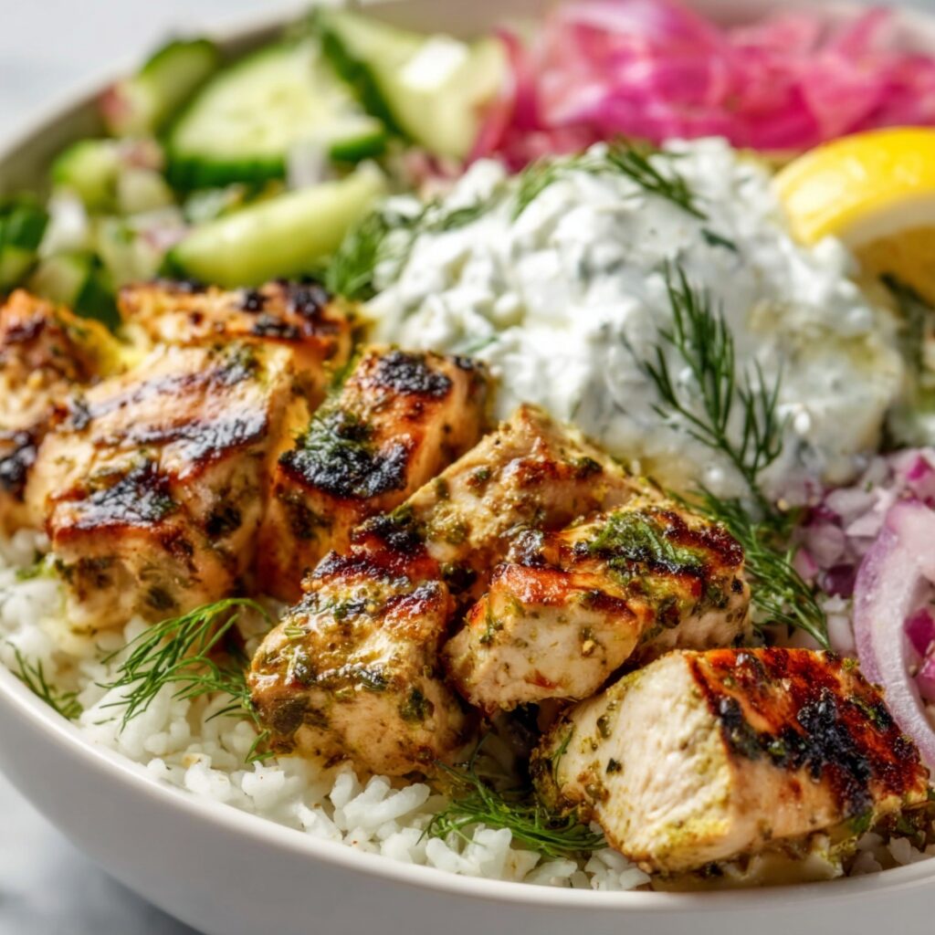 Mediterranean Lemon Dill Chicken Bowl Recipe That Will WOW You!