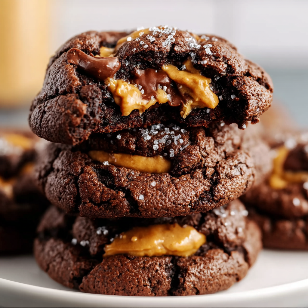 Peanut Butter Stuffed Chocolate Cookies: Irresistibly Gooey &amp; Viral!