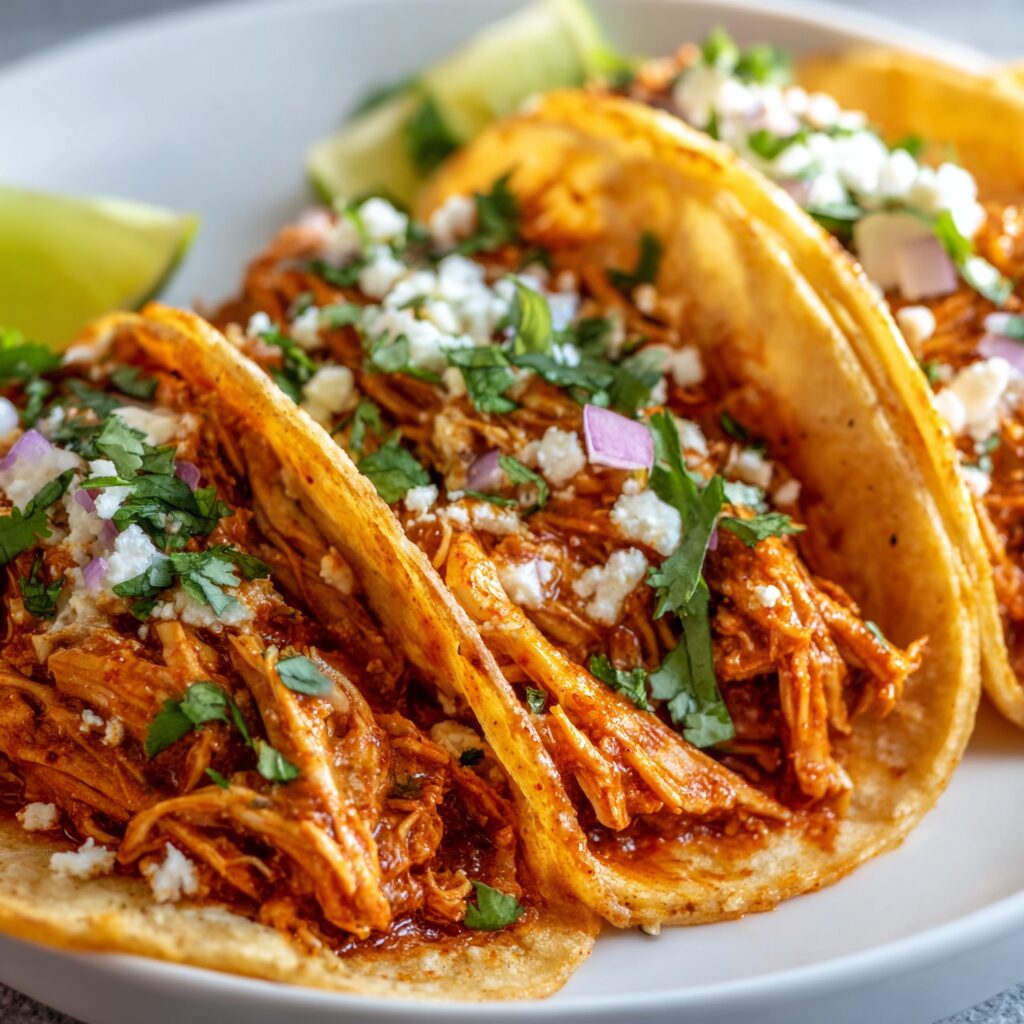 Spicy Chicken Tinga Tacos with Chipotle: Irresistibly Bold Flavor!