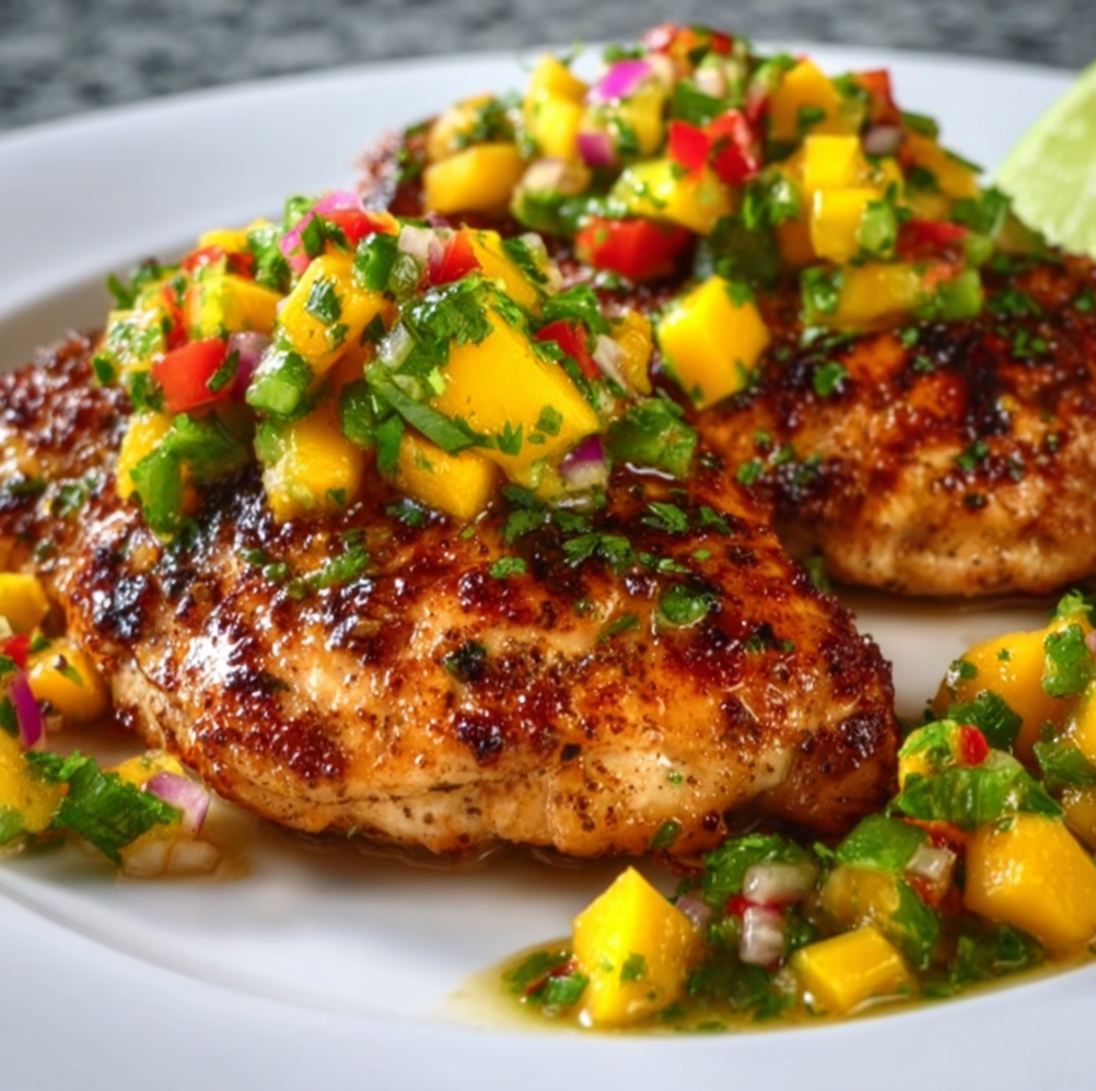 Honey Lime Chicken with Fresh Mango Salsa: Irresistibly Zesty & Sweet!
