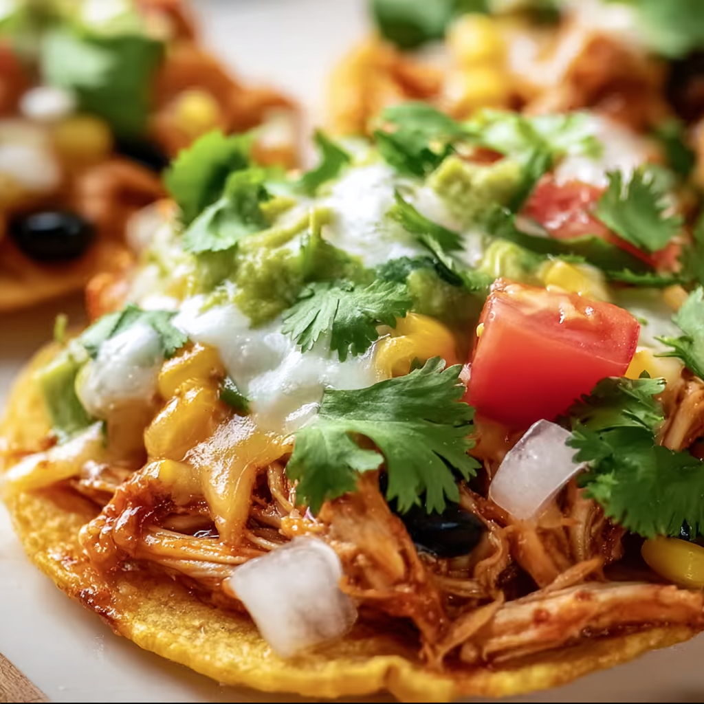 Rotisserie Chicken Tostadas: Irresistibly Crispy & Flavor-Packed!